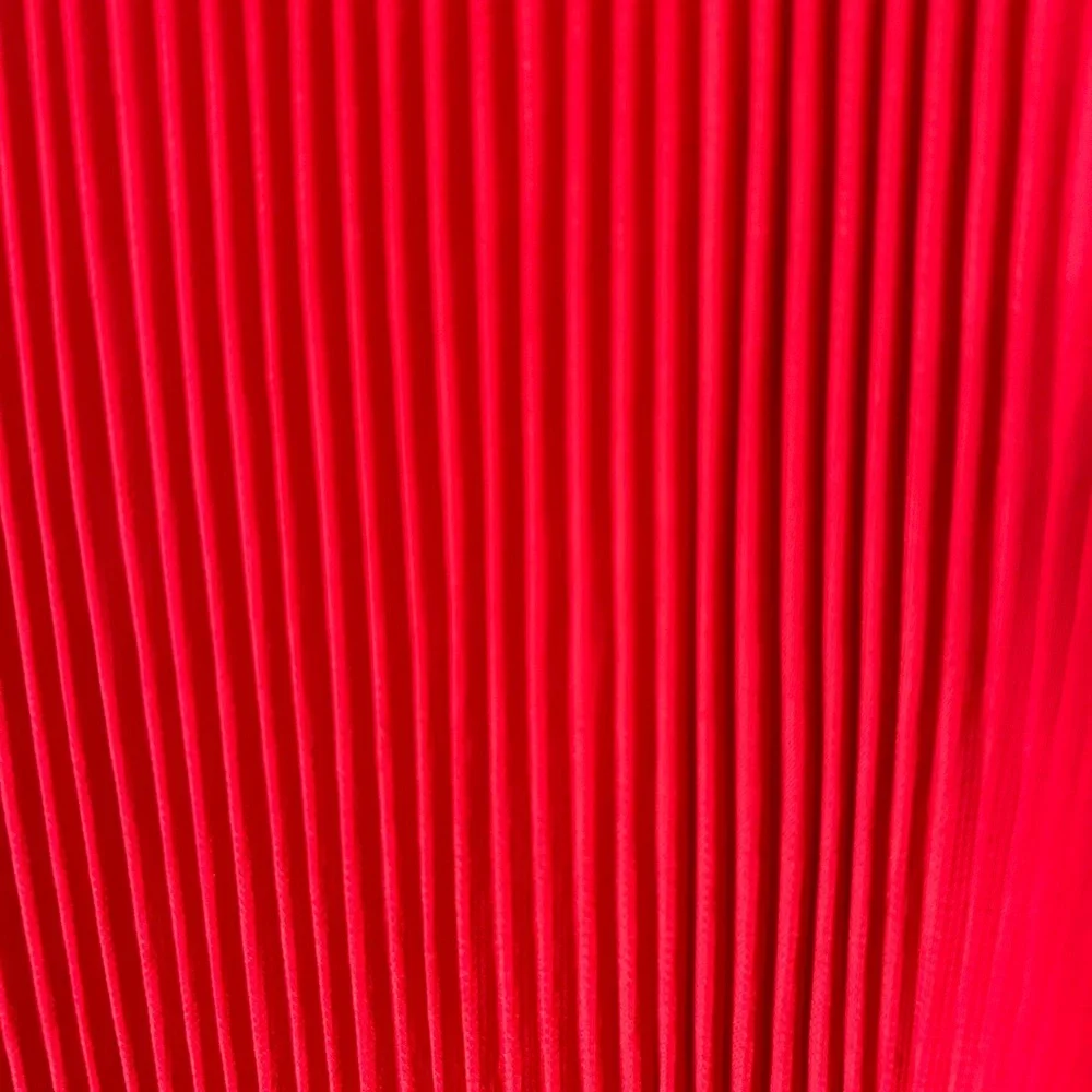 INC Red cold shoulder, pleated blouse.           Size XL.‎ - Picture 5 of 9